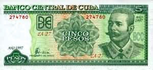 5 Pesos Kuba 1997, Antonio Maceo