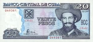 20 Pesos Kuba 1998, Camilo Cienfuegos