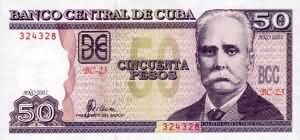 50 Pesos Kuba 2001, Calixto Garcia Iniguez