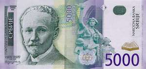 5000 dinárov Srbsko 2005