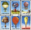 *Známky Svätý Tomáš 1979 Balóny, razítkovaná séria *Známky Svätý Tomáš 1979 Balóny, razítkovaná séria