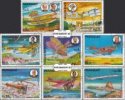 Známky Paraguaj 1977 História letectva, razítkovaná séria Známky Paraguaj 1977 História letectva, razítkovaná séria