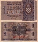 *1 Kuna Chorvátsko 1942 P7 UNC