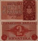 *2 Kuna Chorvátsko 1942 P8 UNC