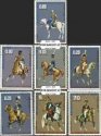 Známky Rovníková Guinea 1976 Kavaléria, razítkovaná séria Známky Rovníková Guinea 1976 Kavaléria, razítkovaná séria