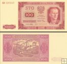 *100 Zlotých Poľsko 1948, P139a F