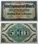 *50 000 Mariek Sasko (Nemecko) 1923, SAX16 VF