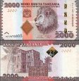 *2000 Šilingov Tanzánia 2010-20, P42 UNC *2000 Šilingov Tanzánia 2010-20, P42 UNC