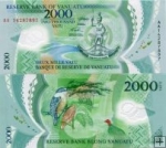 *2000 Vatu Vanuatu 2014, polymer P14 UNC