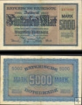 *5000 Mariek Bavorsko (Nemecko) 1922, R06 F