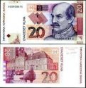 *20 Kuna Chorvátsko 2001, P39 UNC
