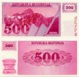 *500 Toliarov Slovinsko 1990, VZOREC, P8s UNC *500 Toliarov Slovinsko 1990, VZOREC, P8s UNC