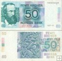 *50 korún Nórsko 1987-95, P42 UNC