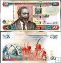 *50 keňských šilingov Keňa 2010, P47e UNC
