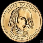 *Prezidentský 1 dolár USA 2007 P, 4. prezident J.Madison