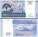 *100 Ariary = 500 Frankov Madagaskar 2008(16), P86c UNC
