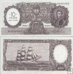 *10 pesos Argentína 1969-71, P284 XF