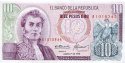*10 Pesos Oro Kolumbia 1963-80, P407 UNC