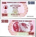 *50 000 Dolárov Zimbabwe 2007, P47 UNC