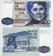 *500 peset Španělsko 1979, P157 UNC, Rosalíe de Castro
