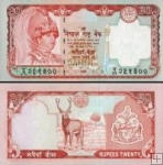 *20 Rupií Nepál 2002, P47a UNC