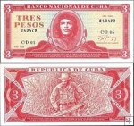 *3 Pesos Kuba 1985-8, P107 UNC