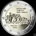 *2 Euro Malta 2017, Chrámy Hagar Qim