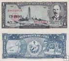 *1 Peso Kuba 1956-57 P87 UNC