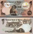 *1 Lira Malta 1967(1979), P34a UNC *1 Lira Malta 1967(1979), P34a UNC
