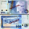 *500 Escudos Kapverdy 2002, P64bs UNC specimen *500 Escudos Kapverdy 2002, P64bs UNC specimen