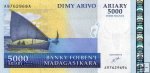 *5000 Ariary Madagaskar 2003 P84 UNC