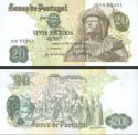 *20 Escudos Portugalsko 1971, P173 AU/UNC