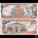 *5000 Cordobas Nikaragua 1987 P157 UNC