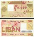 *20 000 Livres Libanon 2001, P81 UNC