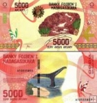 *5000 Ariary Madagaskar 2017, P102 UNC