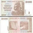 *20 000 dolárov Zimbabwe 2008, P73 AU *20 000 dolárov Zimbabwe 2008, P73 AU
