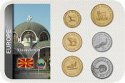 Sada 6 ks mincí Macedónsko 50 deni-50 denari 1993-2008 UNC