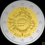 *2 Euro Belgicko 2012, 10. výročie zavedenia Eura