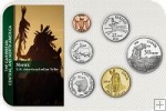 Sada 6 ks mincí USA 1 Cent - 1 Dollar 2014 Sioux blister