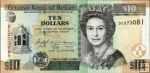 *10 belizejských dolárov Belize 1997-2020, P68 UNC
