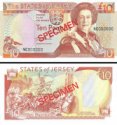 *10 Libier Jersey 2000, specimen, P28s UNC