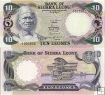 *10 Leones Sierra Leone 1980, P8a UNC