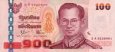 *100 bahtov Thajsko 2005-13, P114 UNC