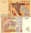 *500 Frankov Mali - Západoafrické státy 2024, P419D UNC *500 Frankov Mali - Západoafrické státy 2024, P419D UNC