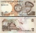 *2 Maloti Lesotho 1979, P1a UNC *2 Maloti Lesotho 1979, P1a UNC