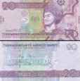 *20 Manat Turkménsko 2009, P25 UNC *20 Manat Turkménsko 2009, P25 UNC
