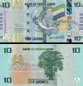 *10 Leones Sierra Leone 2022, P37a UNC