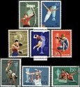 *Známky KĽDR 1974 Šport, razítkovaná séria *Známky KĽDR 1974 Šport, razítkovaná séria