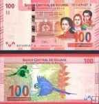 *100 Bolivianos Bolívie 2018, P251a UNC