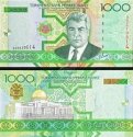 *1000 Manat Turkménsko 2005, P20 UNC